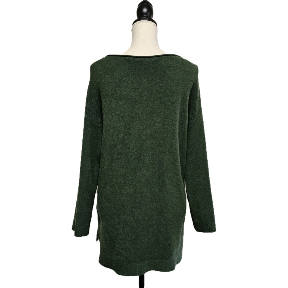 Soft Surroundings Forest Green Bobble Detail Sweater Size M Minimalist Holiday - Picture 3 of 8